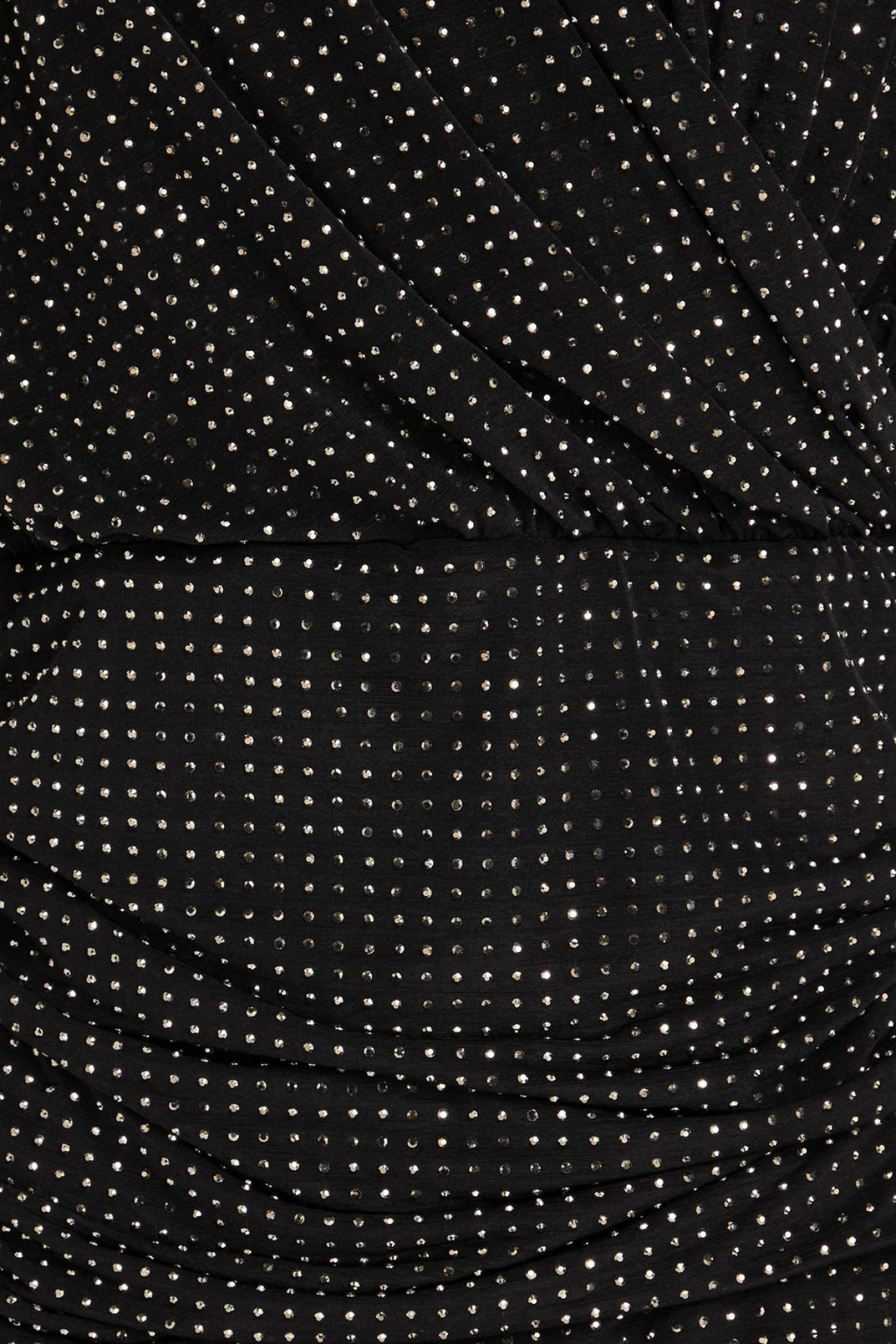 Duaa High Neck Rhinestone Mini Dress