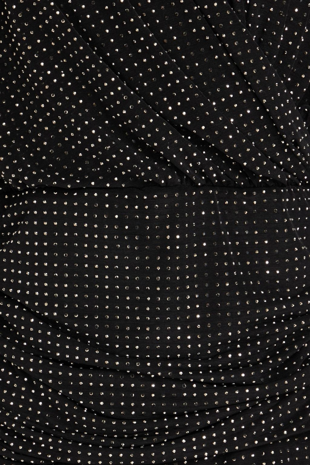 Duaa High Neck Rhinestone Mini Dress