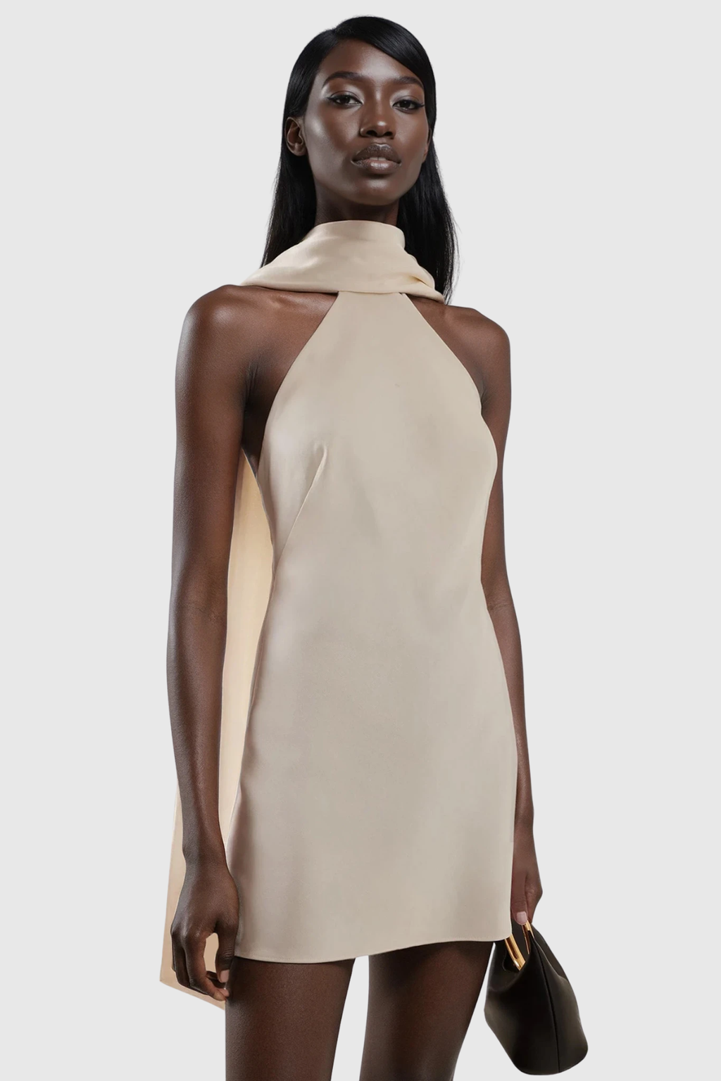 Dominica Sleeveless Scarf Mini Dress