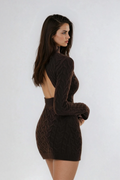 Donatien Long Sleeve Backless Mini Dress