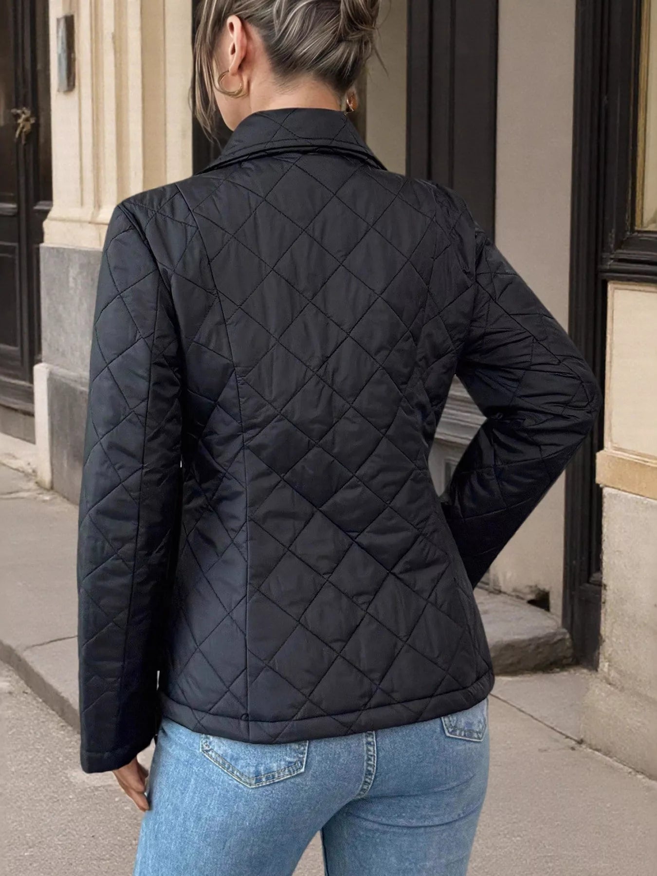 Quilted Button Up Outerwear