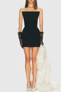 Alamo Strapless Structured Backless Mini Dress