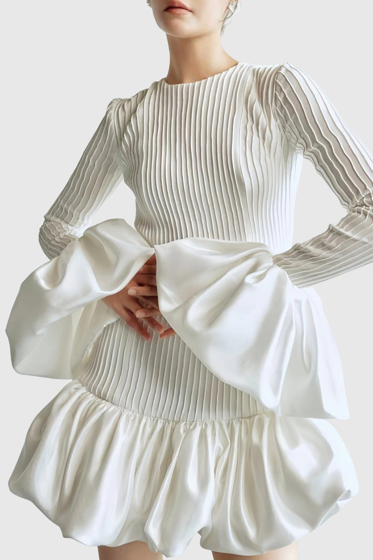 Barala Puff Knit Mini Dress