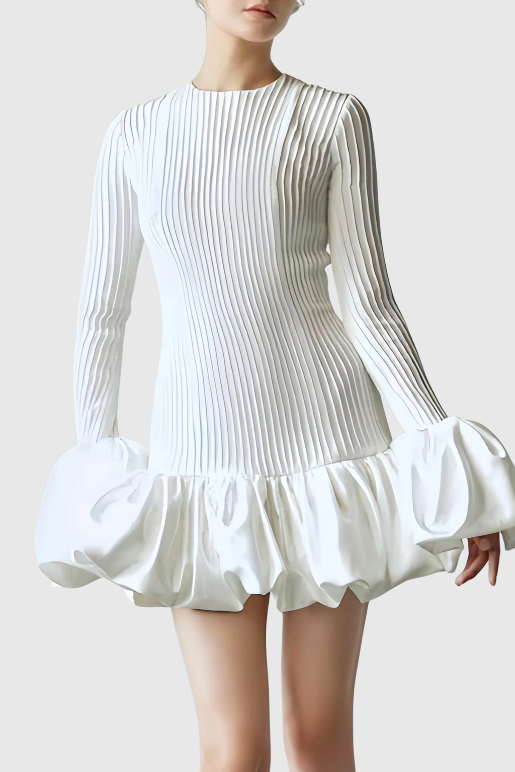 Barala Puff Knit Mini Dress