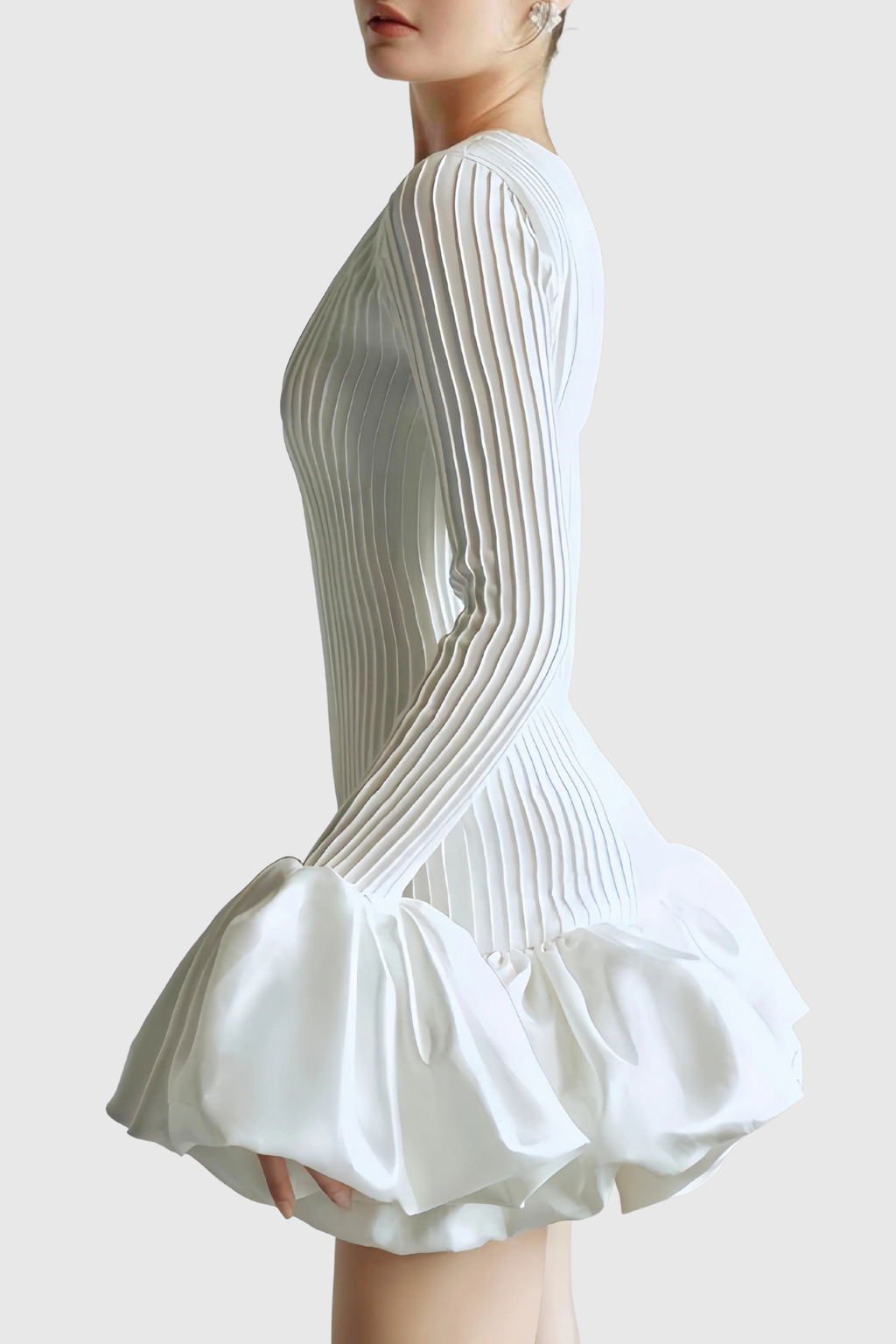 Barala Puff Knit Mini Dress