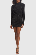 Callaha Crystal Embellished Ruched Mini Dress