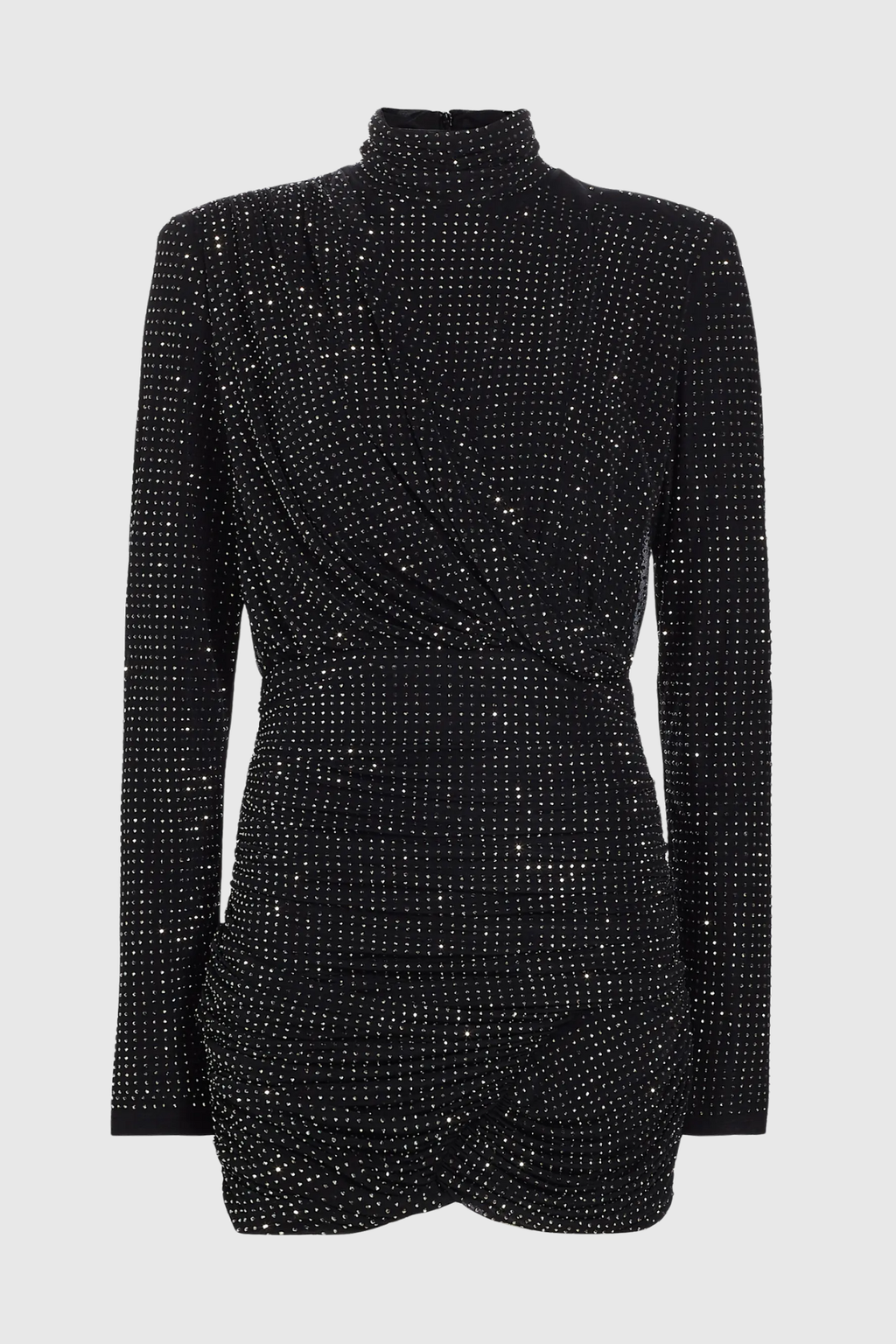 Callaha Crystal Embellished Ruched Mini Dress