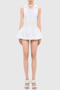 Cliffa Sleeveless Knit Mini Dress - White
