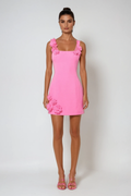 Deror Sleeveless Flower Mini Dress