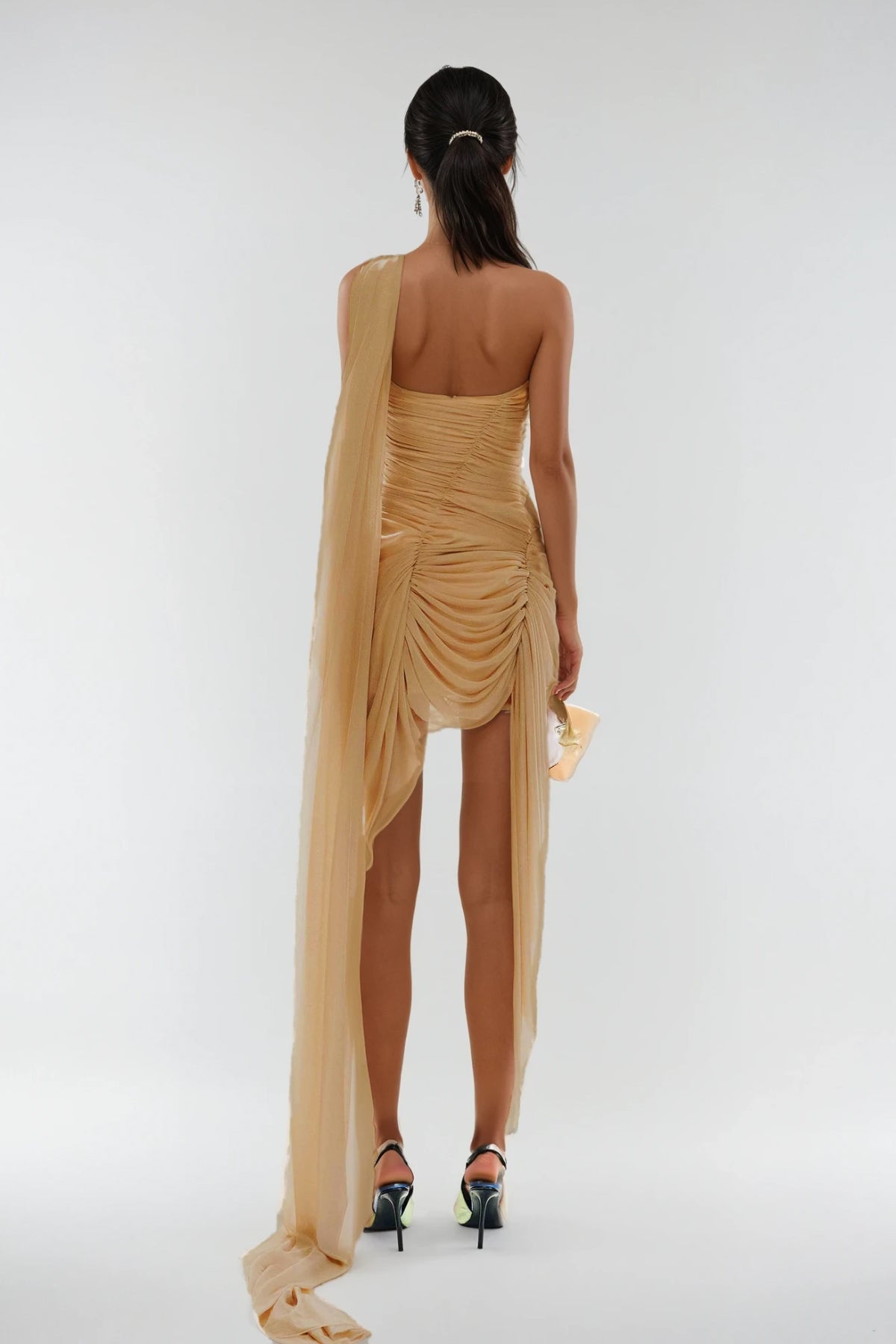 Desta Deconstruct Ruch Scarf Mini Dress