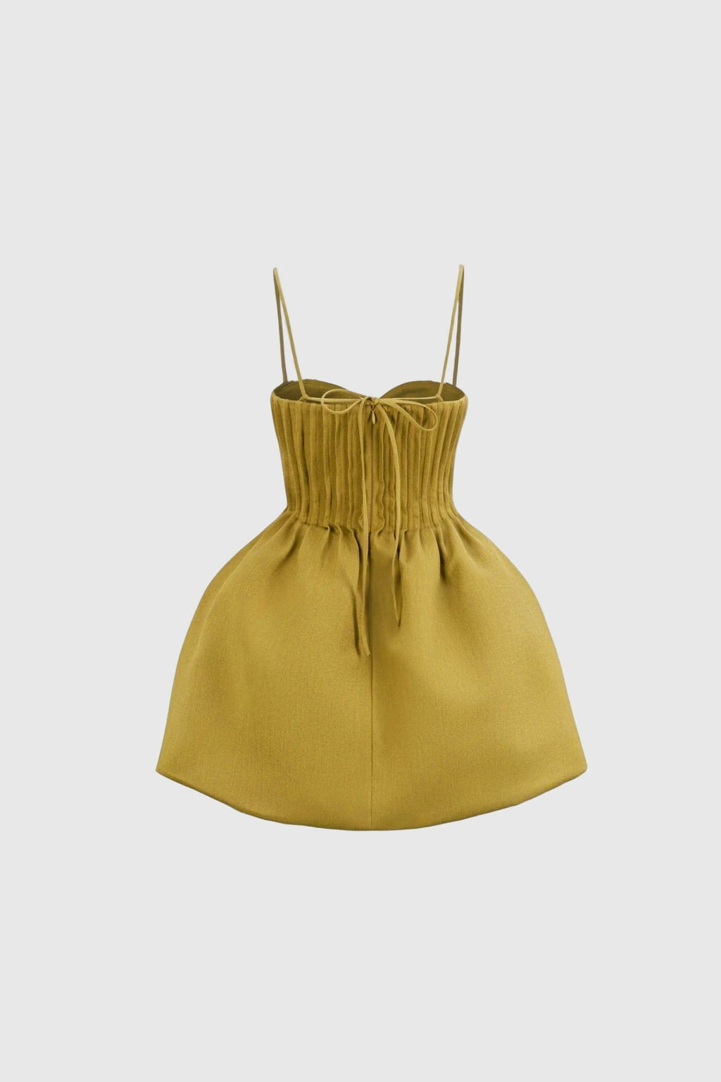 Dilara Spaghetti Ruch Bubble Mini Dress
