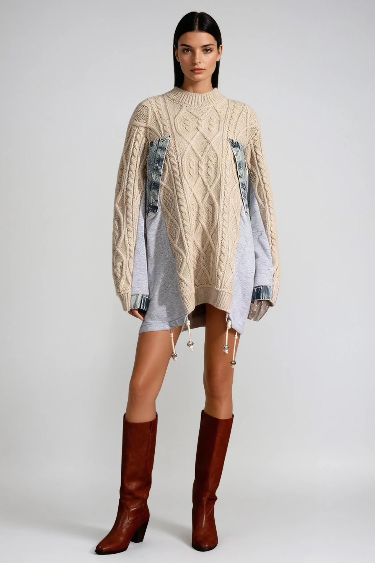 Drea Deconstruct Knit Mini Dress
