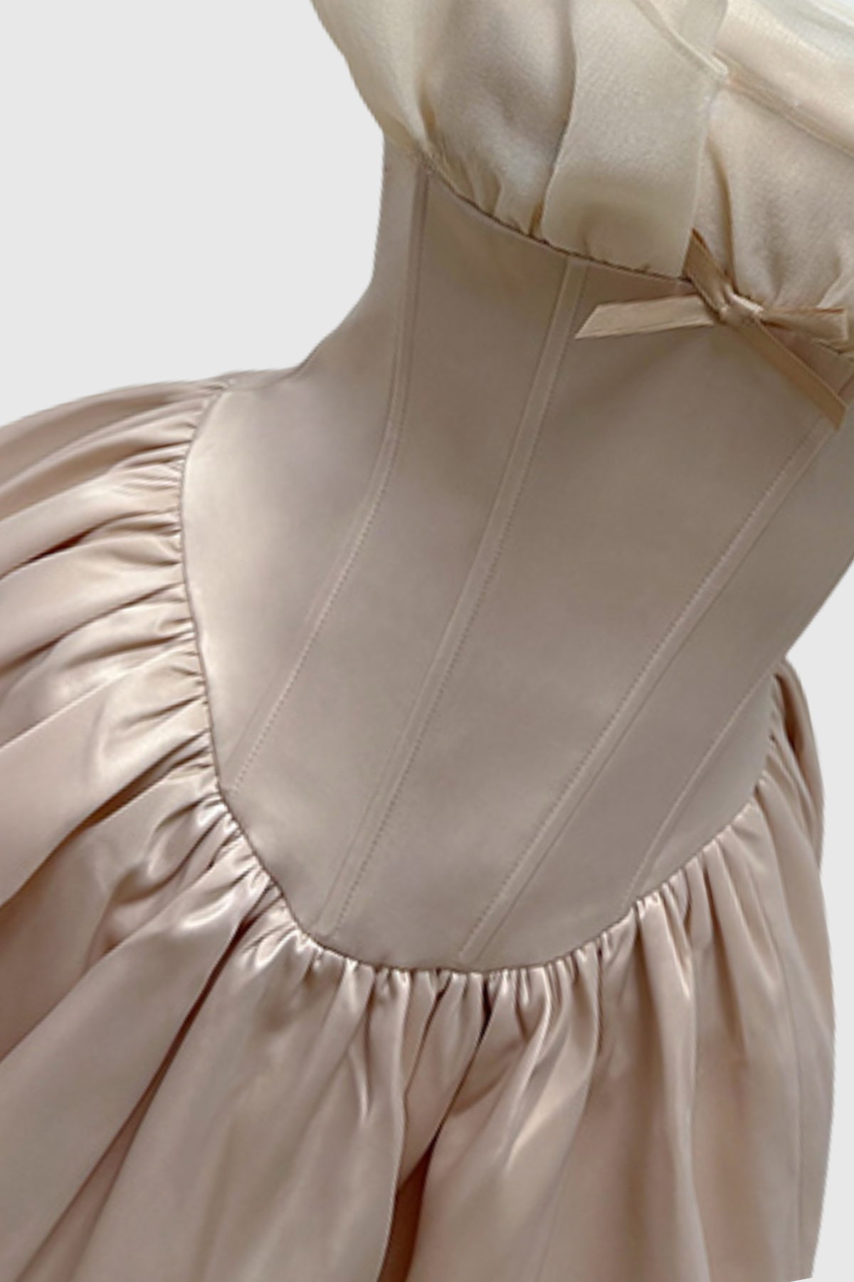 Dren Strapless Corset Bubble Mini Dress
