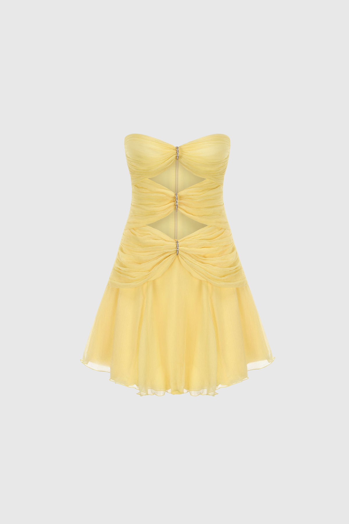 Dulcibella Strapless Cutout Mini Dress