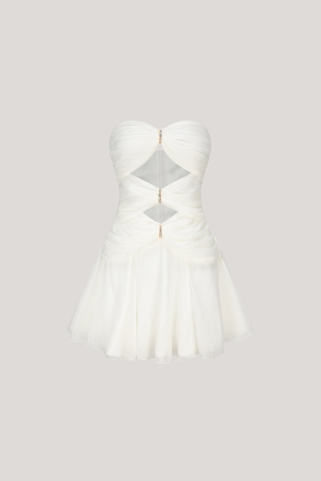 Dulcibella Strapless Cutout Mini Dress