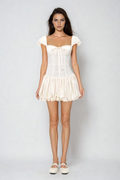 Durga Lace Corset Bubble Mini Dress