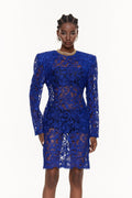 Eider Embroidered Floral Cutout Mini Dress