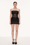 Eithne Sequin Mesh Mini Dress