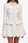 Ernst Crystal Embellished Tweed Mini Dress