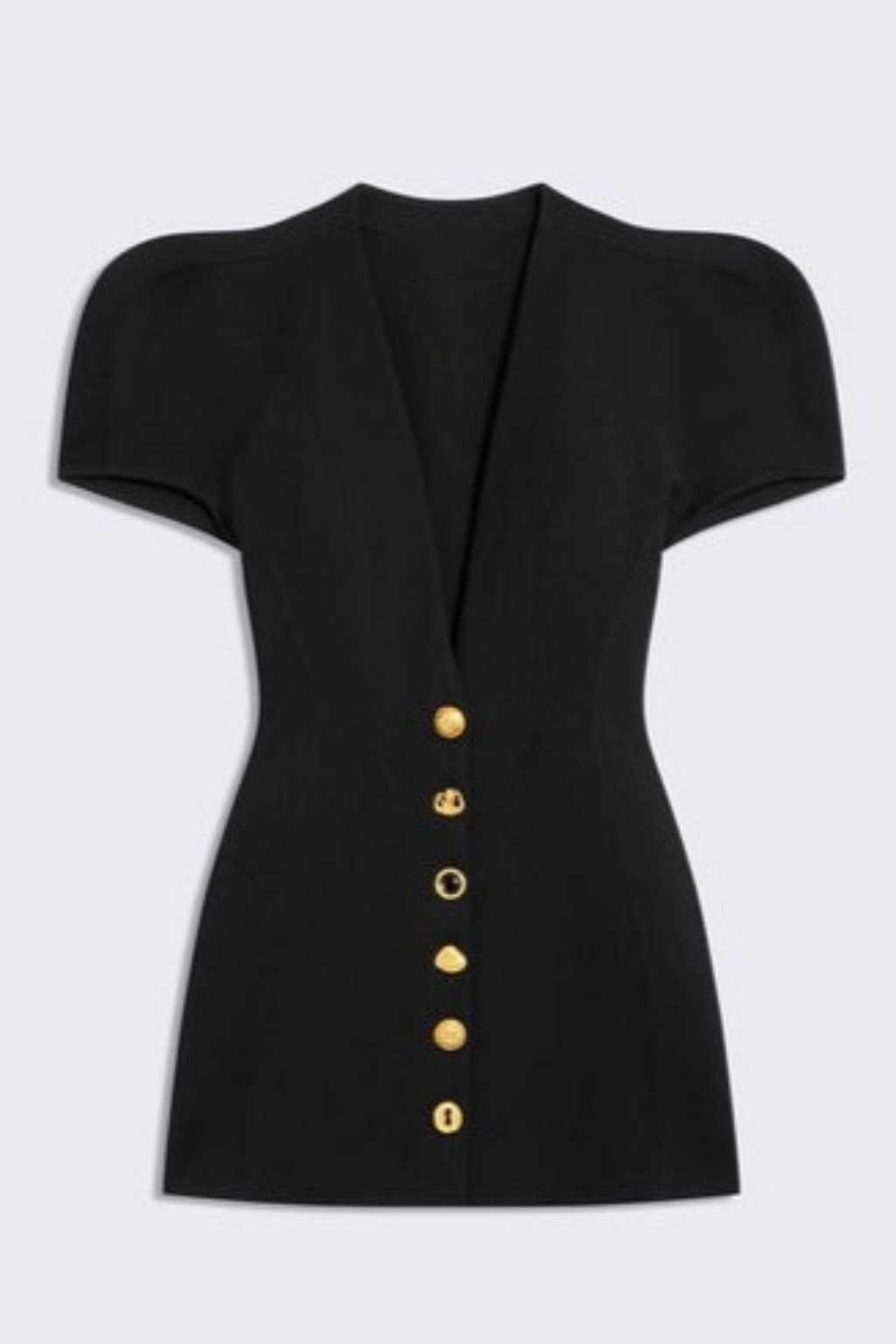 Esada V-neck Buttoned Mini Dress