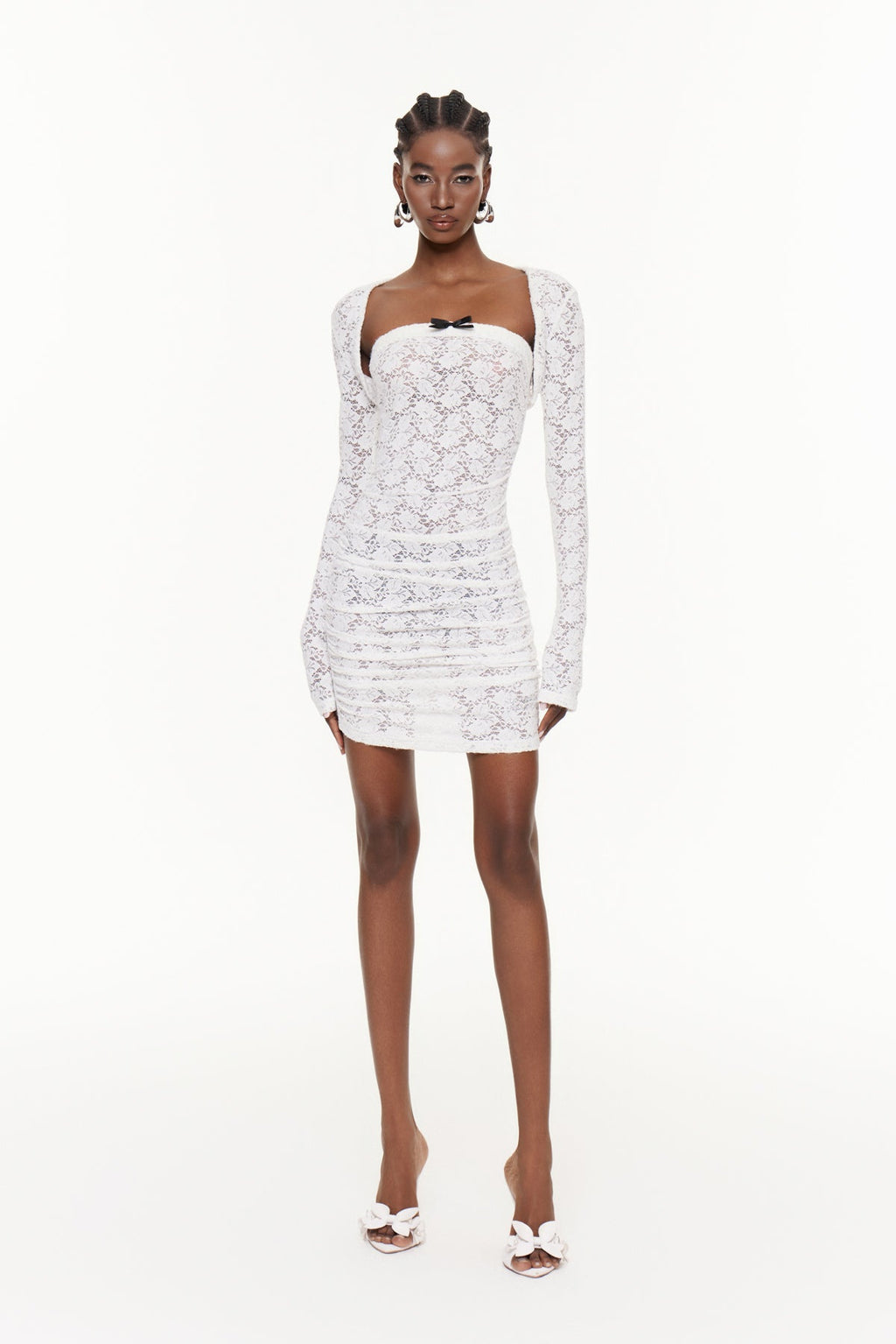 Fahriye Lace Bodycon Mini Dress