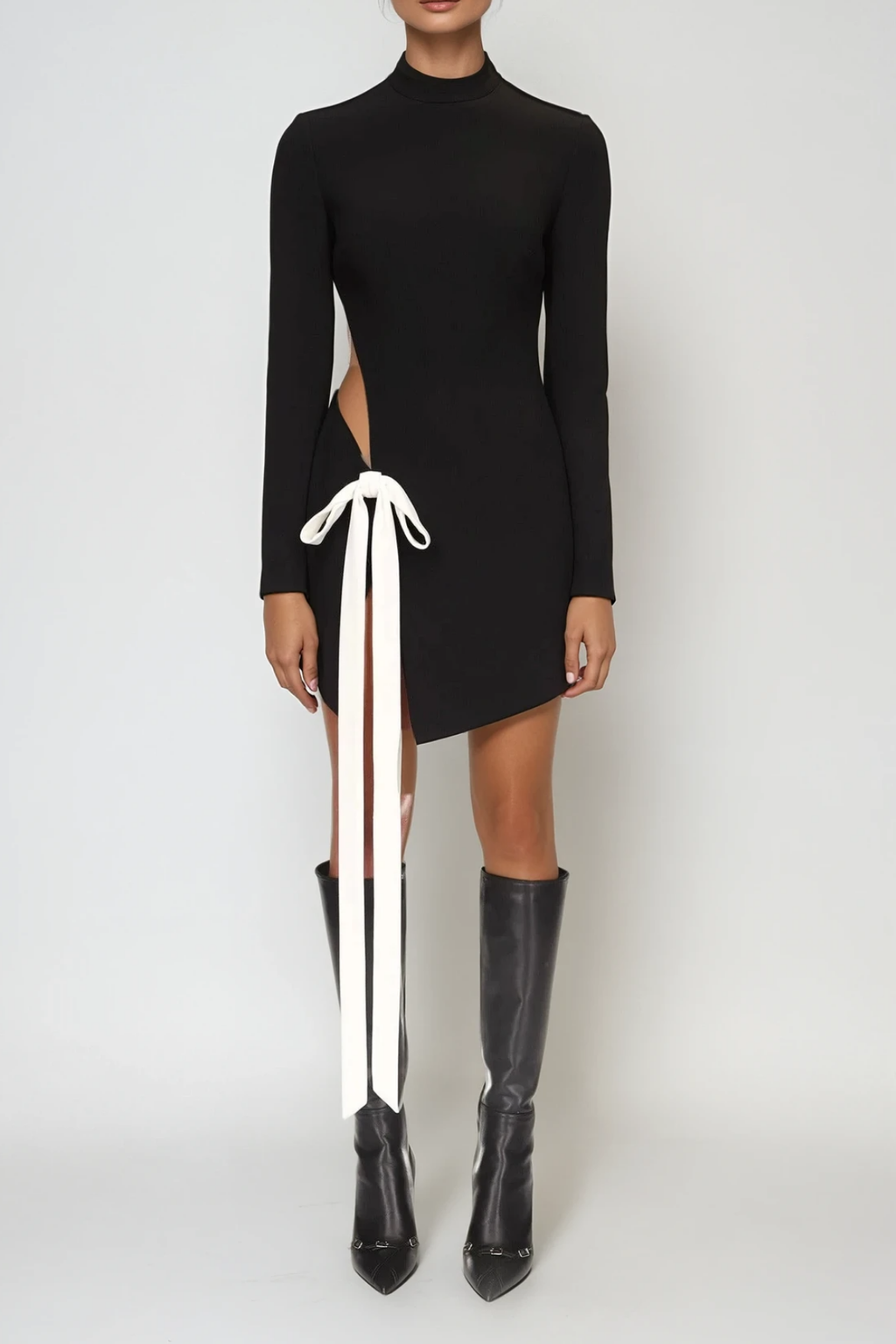 Faolan Bow Cutout Mini Dress
