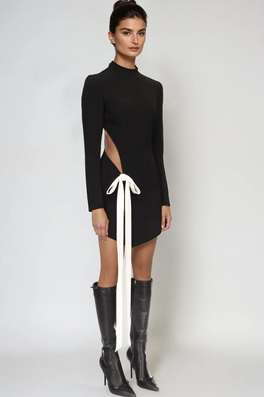 Faolan Bow Cutout Mini Dress