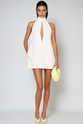 Fariha Sleeveless Cutout Mini Dress