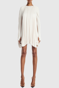 Larly Shawl Ruched Mini Dress
