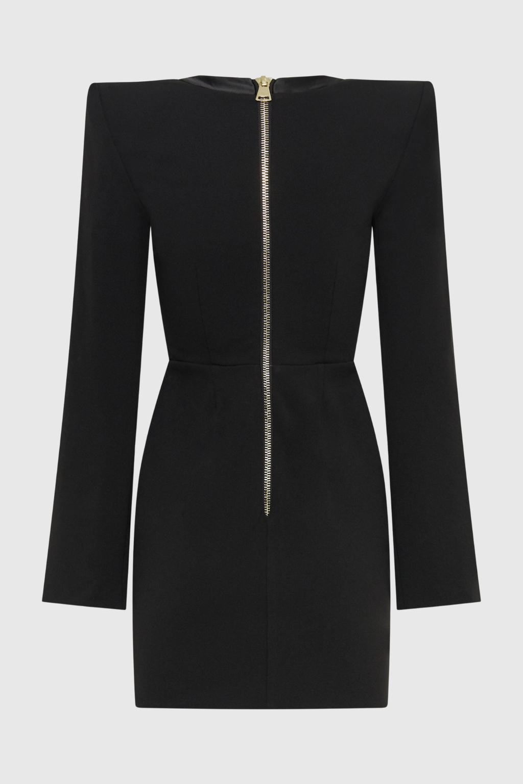 Moises Buttoned Split Sleeve Mini Dress