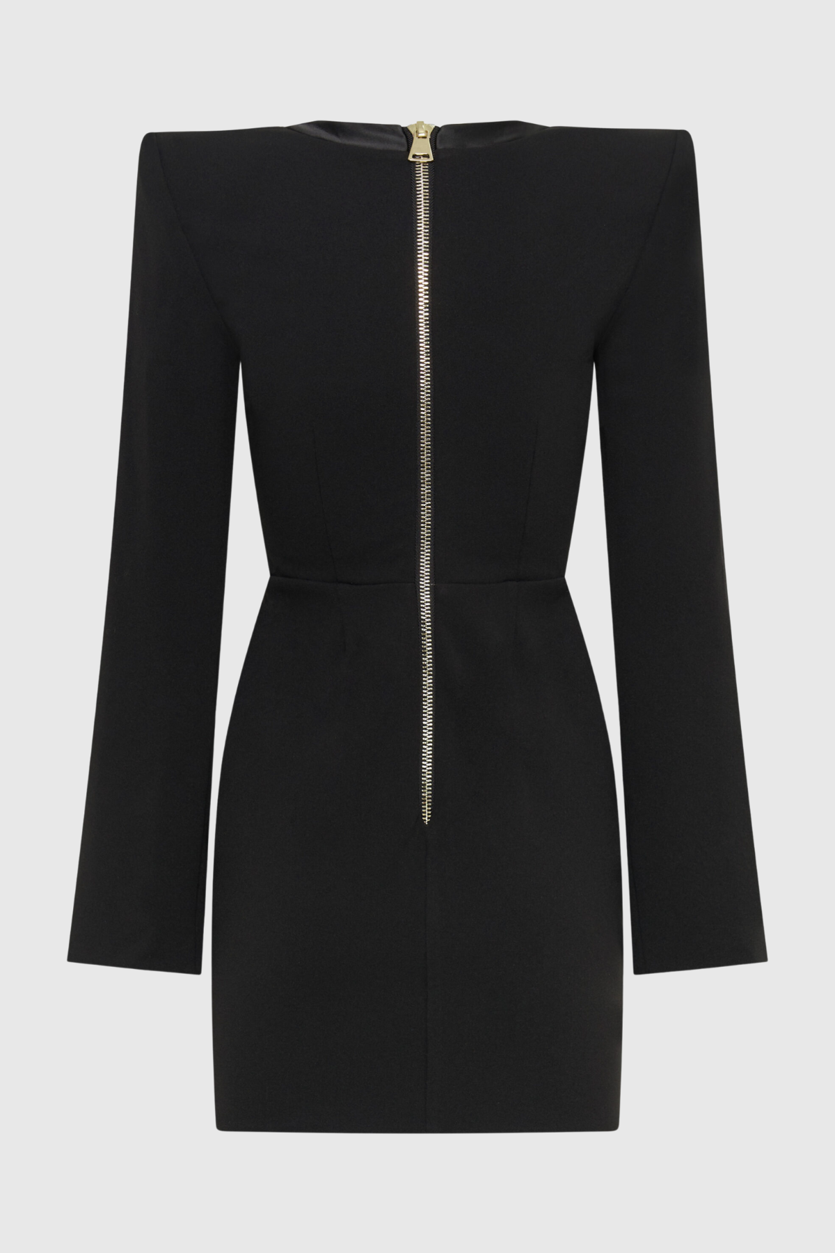 Moises Buttoned Split Sleeve Mini Dress