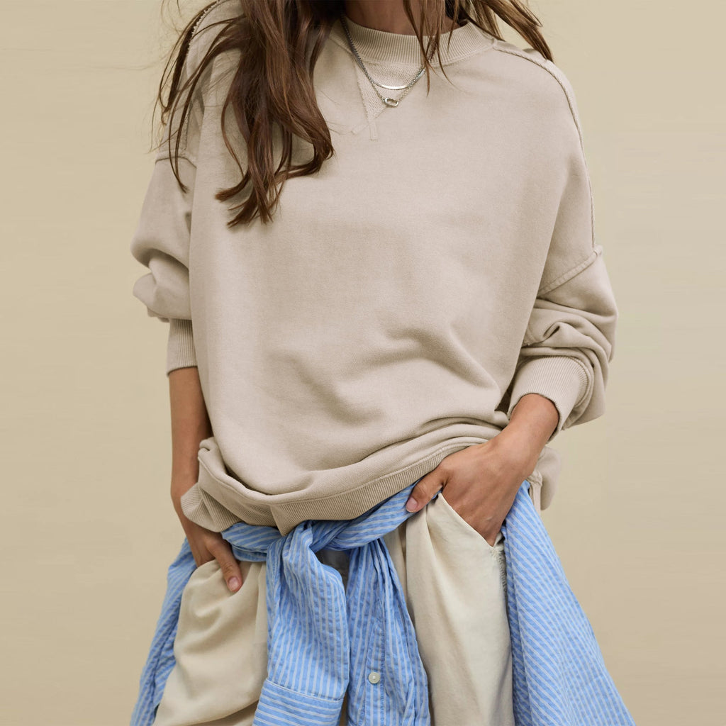 Sweatshirt Coat Women Loose Casual Brand Round Neck Top Women Commuting Wear High Grade