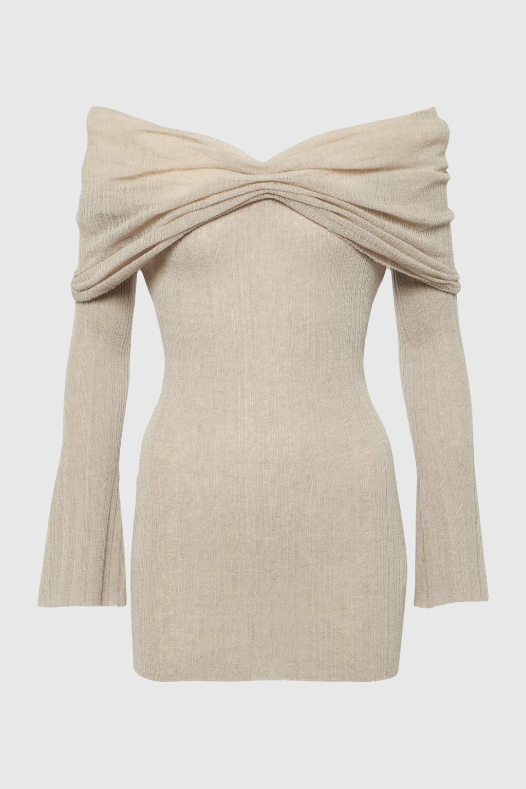 Rosara Off Shoulder Knit Mini Dress