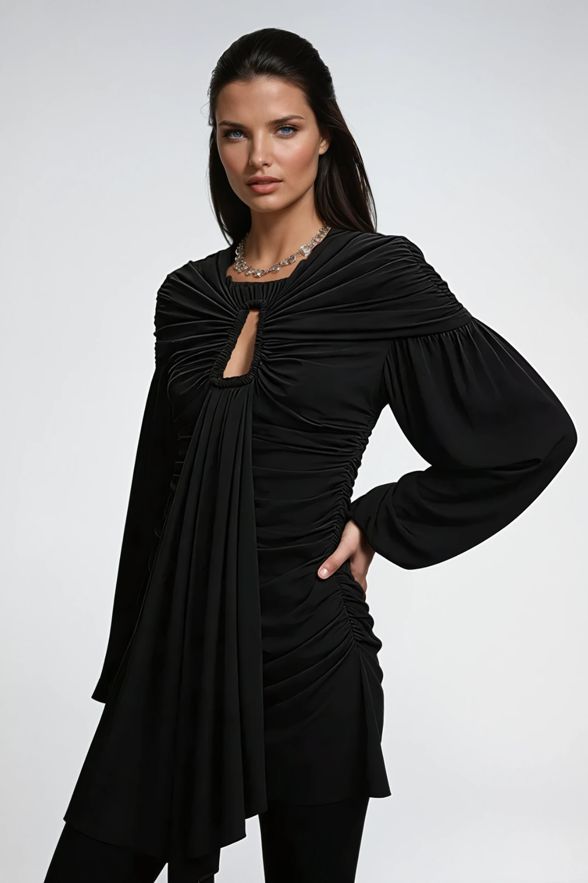Scout Cutout Ruch Mini Dress