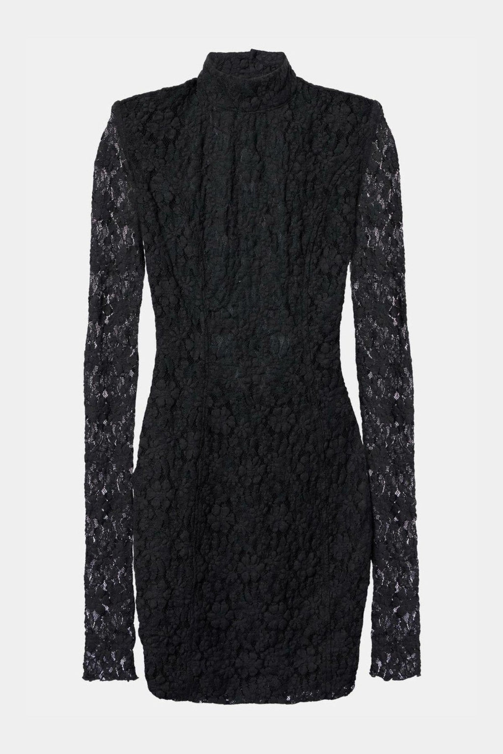 Vandya Lace Up Backless Mini Dress - Black